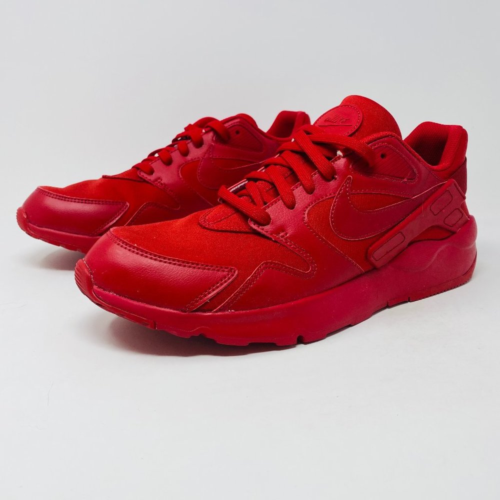 Nike Men LD Victory Red Leather Lace Up Low Top Round Toe Sneaker Shoes Sz 11.5